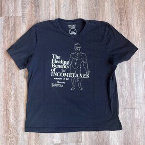 Healing Benefits of Income Taxes T-Shirt - size XLarge skate tee